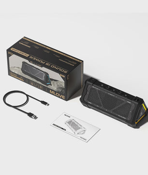 MLOVE P3 Outdoor Bluetooth Speaker - 40W Stereo Geluid, IPX7 Waterdicht & RGB Licht