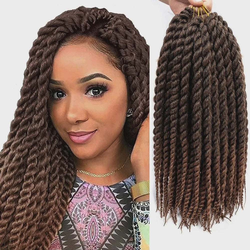 Havana Twist Crochet Haar - 6 Packs Synthetische Krullen voor Senegalese Twists