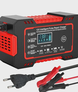 Intelligente 12V 6A Puls Batterijlader met LED Display voor Auto, Moto, Truck