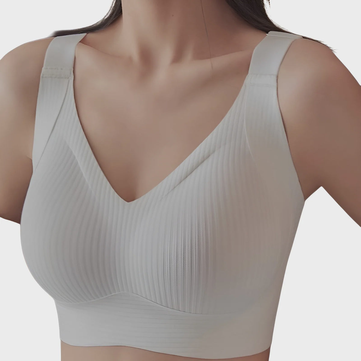 Comfortabele Draadloze Minimizer BH met Volledige Bedekking, Ademend en Naadloos met Zijsteun