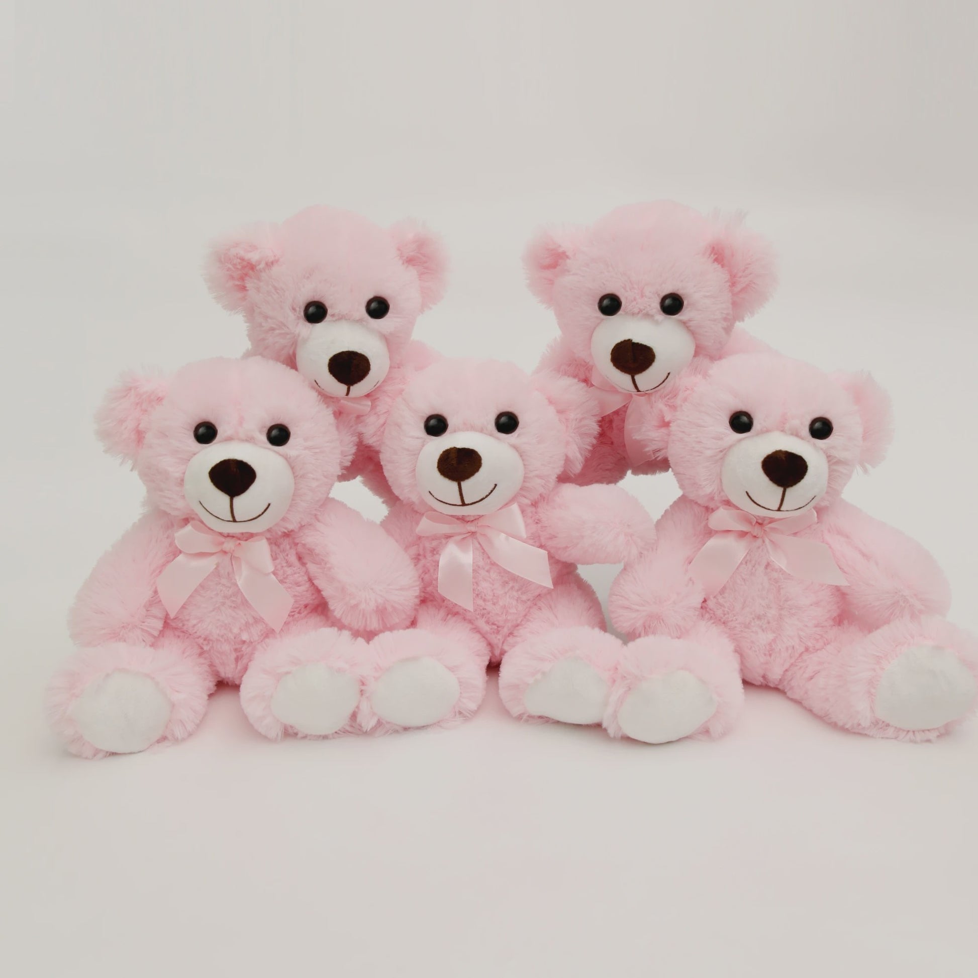 Set van 5 Pluche Teddyberen - 35cm - Knuffel Cadeau voor Kinderen & Vriendinnen