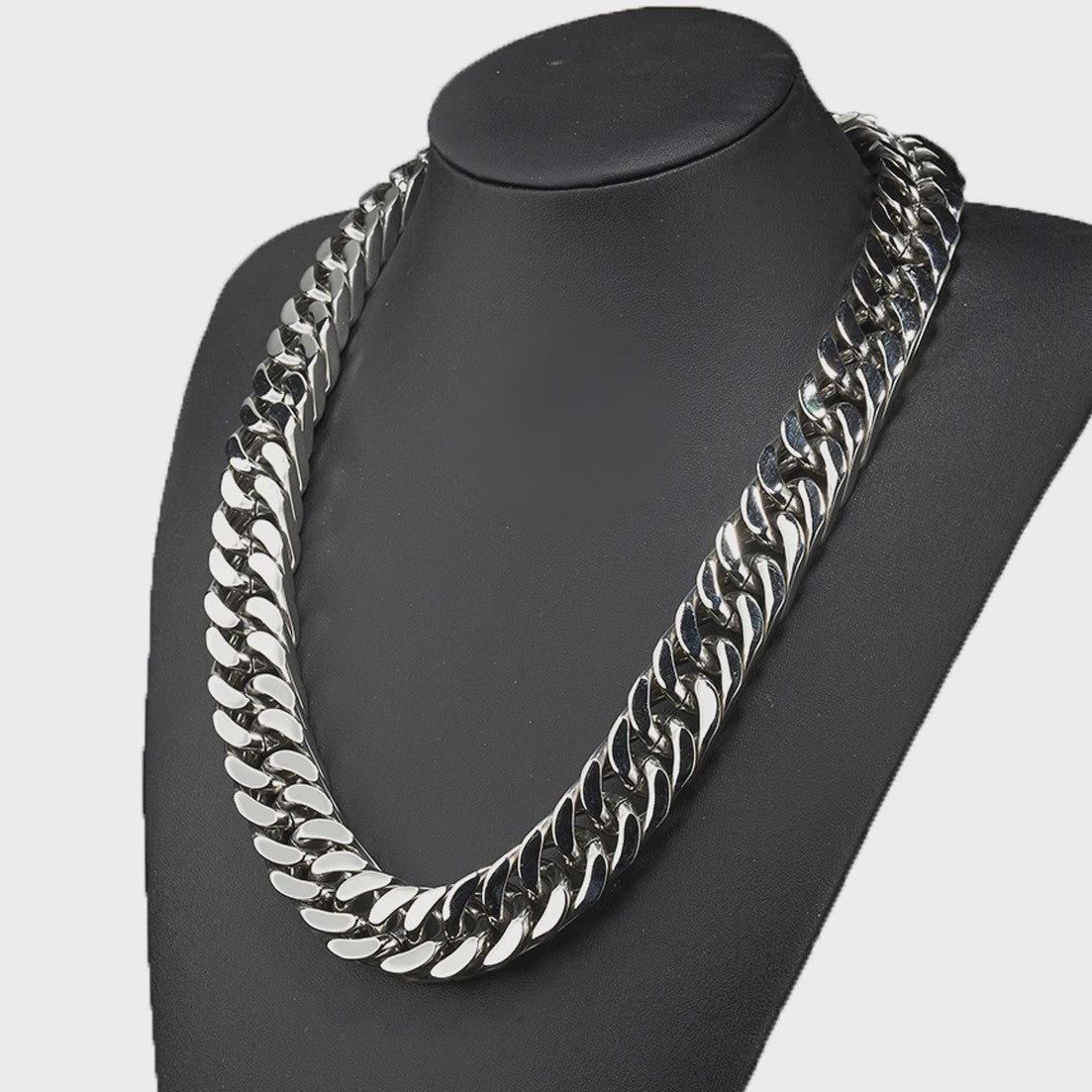 Zware Gepolijste RVS Curb Cuban Ketting - 10-17mm Breed - Waterdicht Sieraden voor Mannen & Jongens