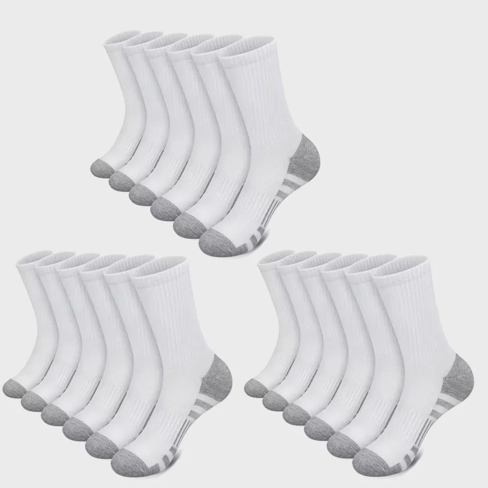Heren Sportsokken (10/30 paar) - Ademend, Zweetabsorberend & Comfortabel voor Zomer & Sport
