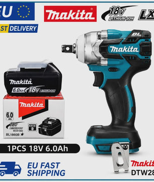 Makita DTW285 18V Accu Slagmoersleutel Borstelloos 330 Nm + 6.0Ah Batterij