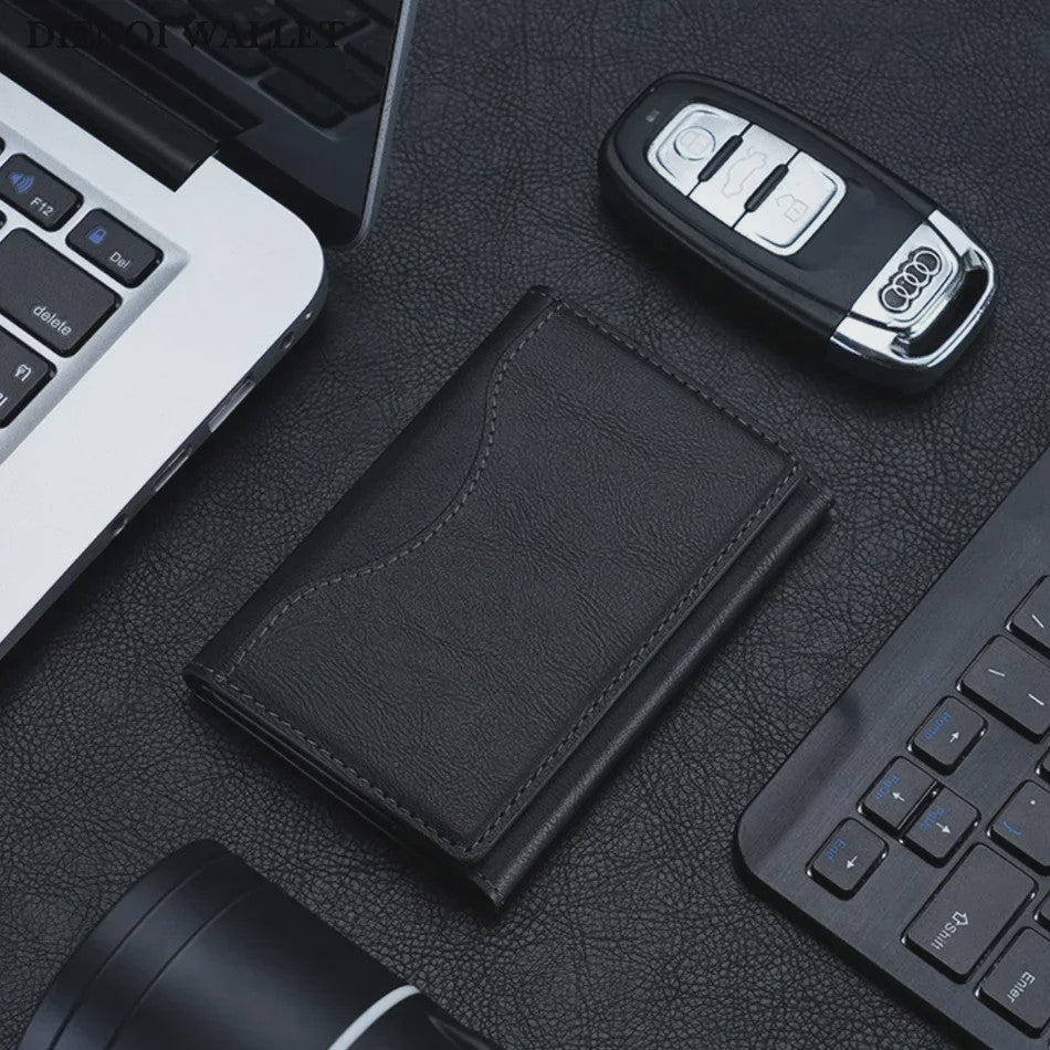 Magnetische Kaarthouder voor iPhone - PU Leer, Magsafe Compatibel