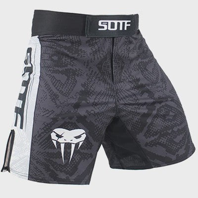 SOTF MMA Shorts met Tijgerprint en Slangenhuid Patroon - Kickboksen & Muay Thai