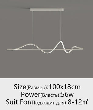 Moderne LED Hanglamp - Stijlvol Wit/Zwart Design voor Eetkamer, Keuken of Kantoor
