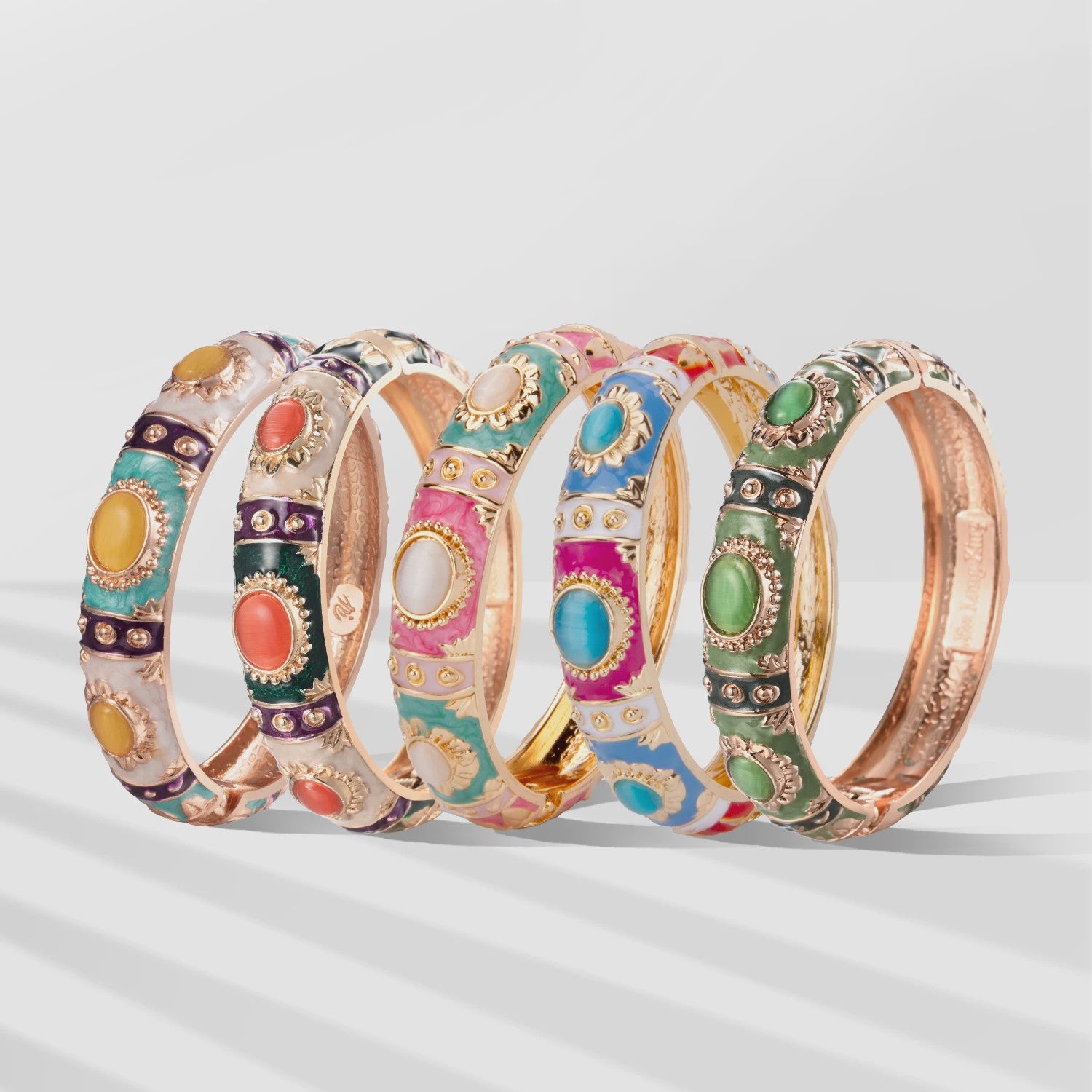 Bohemian Emaille Armband Dames - Kleurrijke Cloisonné Bangle met Indiaas Design