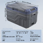 Draagbare Dubbel Zone Vriezer Koelkast met Compressor - 12/24V DC & AC
