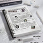 A5 Losbladig Notitieboek met Transparante Soft Leather Ringband - 120 Pagina's