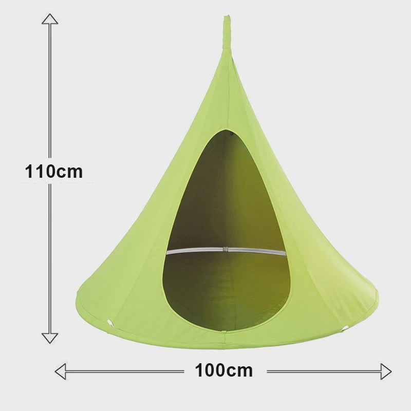 Waterproof Hangmat Dubbele Schommelstoel Cacoon - Binnen & Buiten Gebruik, Incl. Ophangkit