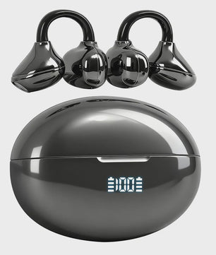 UYUXIO Clip-On Oordopjes met Microfoon - IPX7 Waterdicht & Bluetooth 5.4 voor Sport