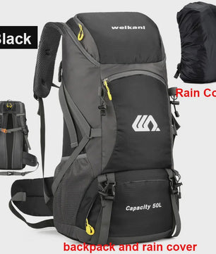 50L Waterdichte Reisrugzak - Grote Outdoor Backpack voor Kamperen, Wandelen & Klimmen