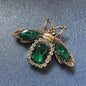 Luxe Bijen Broche met Kristallen - Vintage Baroque Stijl