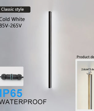 Dimbaar LED Buiten Wandlamp IP65 Waterdicht - 60cm tot 200cm