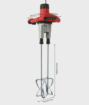 Krachtige 1800W Verf- en Mortelmixer met 2 Snelheden