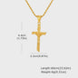 Heren RVS Kruis Ketting met Jezus Hanger - Religieuze Christelijke Sieraden