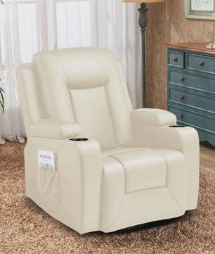 Luxe Draaibare Relaxfauteuil met Voetensteun en Dikke Armleuningen - Perfect voor TV Kijken