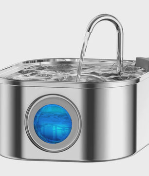 RVS Automatische Drinkfontein 3.2L voor Katten & Honden met Zichtvenster