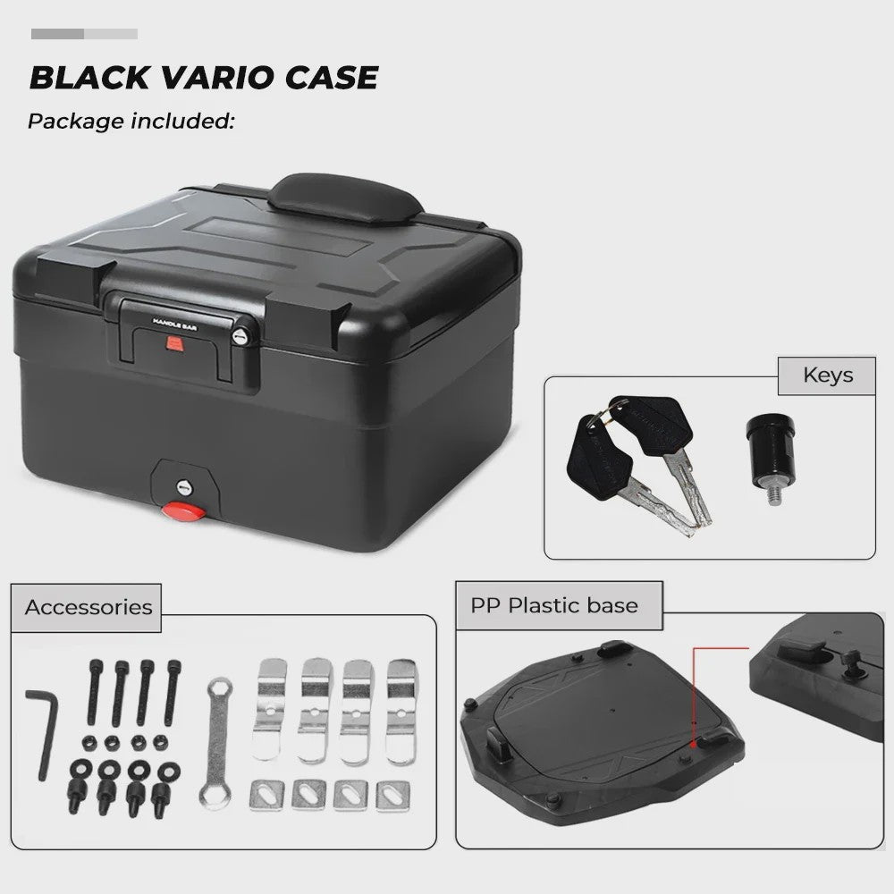 Universele Motor Topcase 40L - Waterdichte Bagagekoffer voor BMW en andere motoren