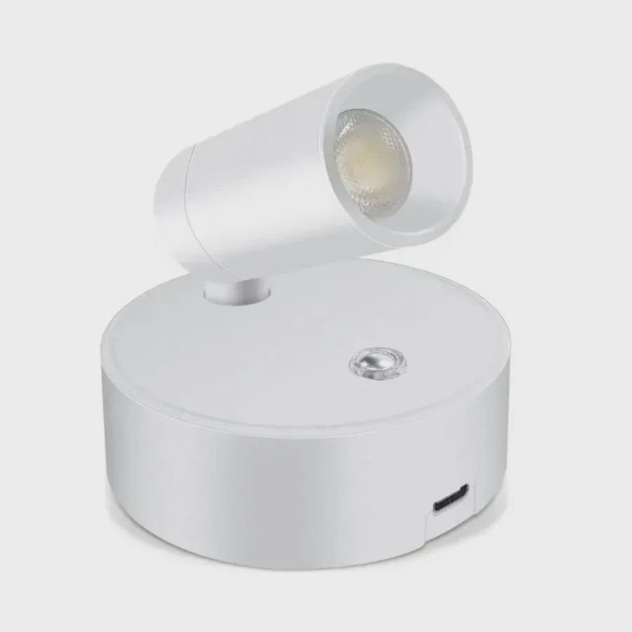 Draadloze LED Wandlamp met Magneet - Oplaadbaar via USB, Dimbare Leeslamp met Touch Switch