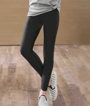 2-14 Years Girls Skinny Long Pants Shiny Black White Pink Children Bottoms Leggings Kids Elastic Trousers All-matches Leggings