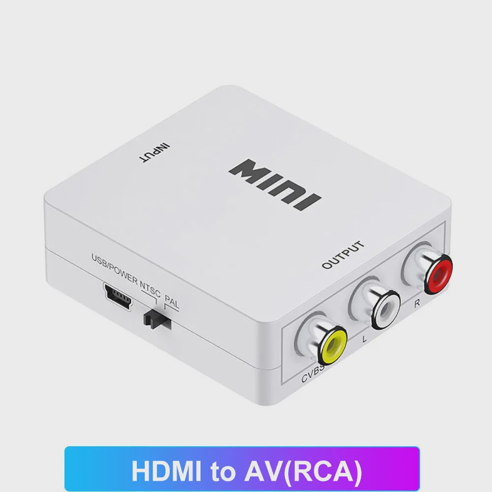 Universele HDMI AV RCA & VGA Converter Adapter | 1080p Ondersteuning