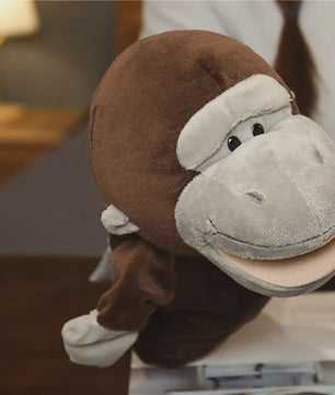Zachte Pluche Handpoppen: Educatief Speelgoed & Knuffels voor Kinderen - Leeuw, Olifant, Konijn, Aap & Meer!