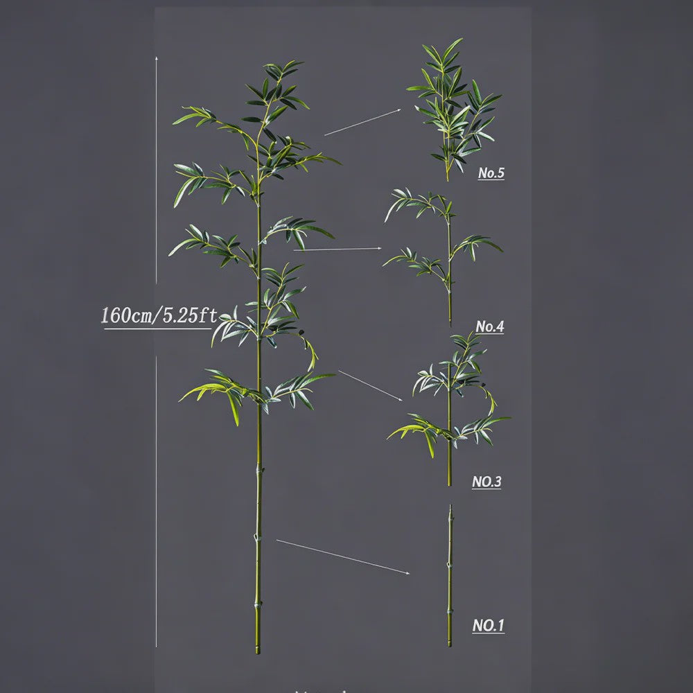 Grote Kunst Bamboe Plant 160-270cm - Realistische Decoratie voor Huis en Tuin