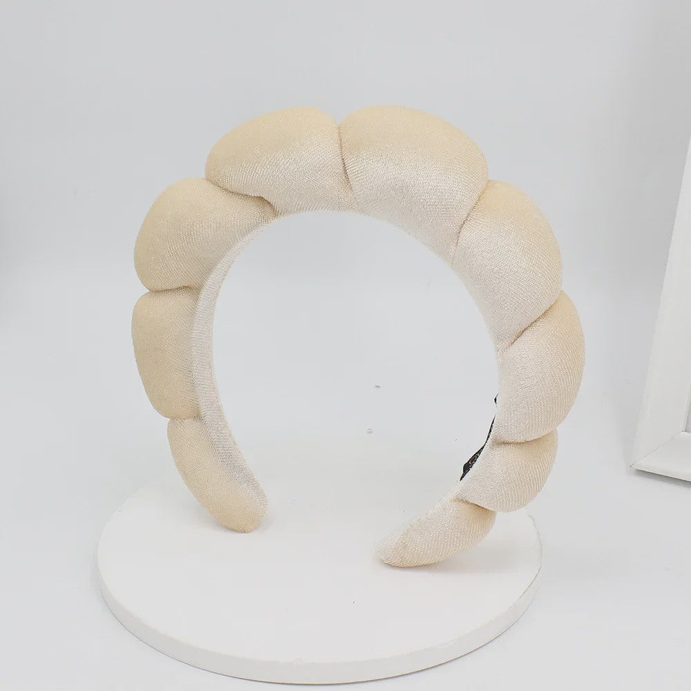 Luxe Velours Make-up Hoofdband - Comfortabel voor Gezichtswas & Huidverzorging