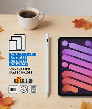 Stylus Pen met Palm Rejection & Power Display voor Apple iPad (2018-2022)
