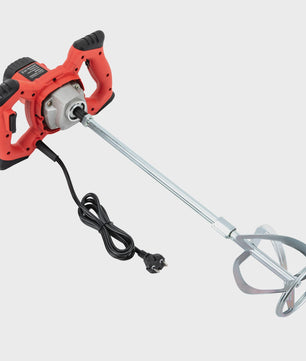 Krachtige Elektrische Betonmolen 1500W - 6 Snelheden, Draagbaar & Handheld voor Cement, Mortel & Gips