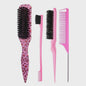 Professionele Haarborstel Set: Voor Sleeke Kapsels, Glad Maken van Baby Hairs & Touperen