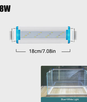 Super Bright LED Aquarium Lamp - Verstelbare Clip-on Verlichting voor Planten & Vissen (18-70cm)