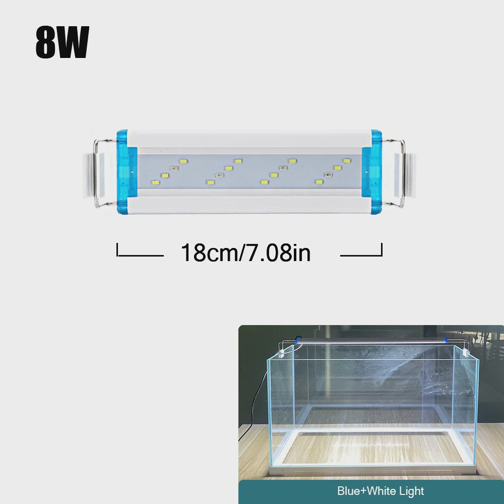 Super Bright LED Aquarium Lamp - Verstelbare Clip-on Verlichting voor Planten & Vissen (18-70cm)