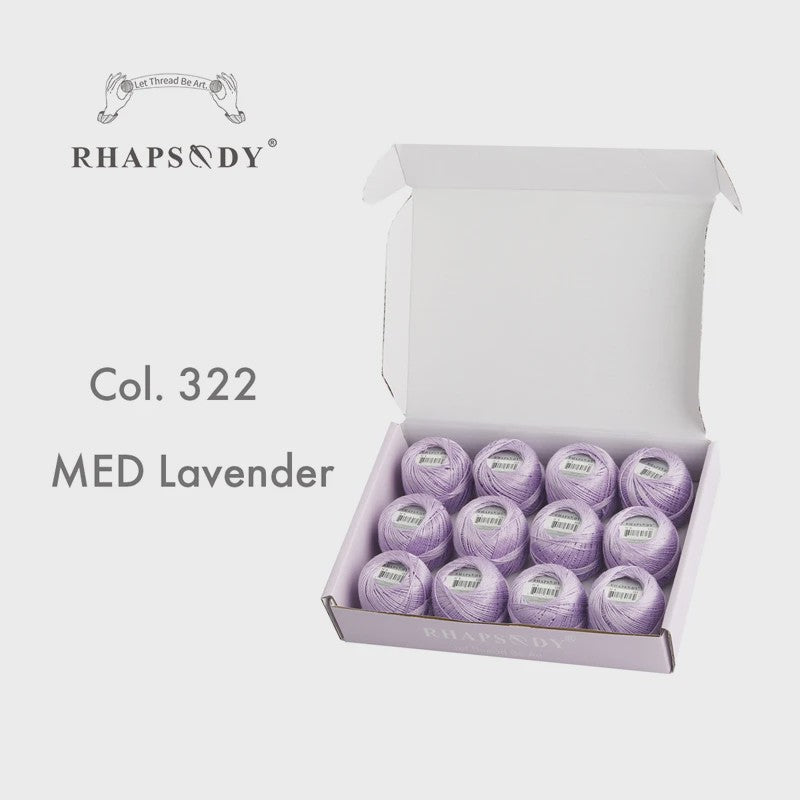 Rhapsody Pearl Cotton Garen Set - Maat 8 - 12 Bollen voor Haken, Borduren & Knutselen