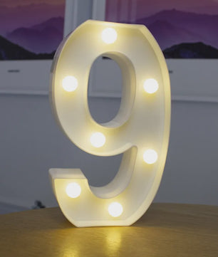 Decoratieve LED Letter & Cijfer Lampen - Creëer Sfeer met Warm Licht