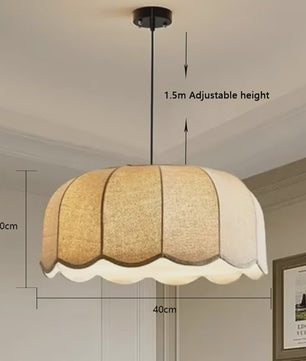Scalloped Stof Hanglamp - Scandinavische Stijl - Woonkamer, Slaapkamer, Restaurant