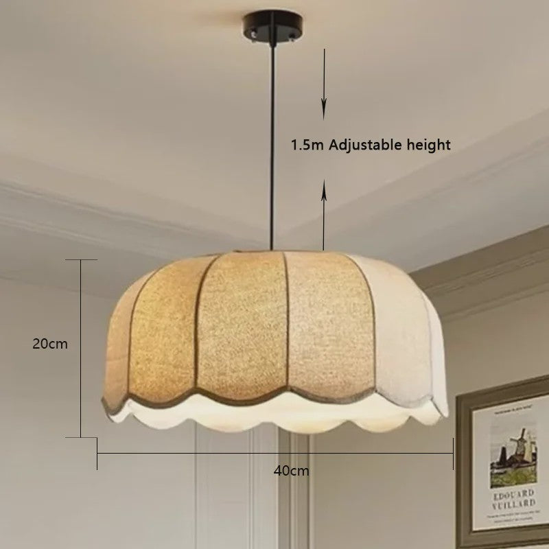Scalloped Stof Hanglamp - Scandinavische Stijl - Woonkamer, Slaapkamer, Restaurant