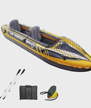 Opblaasbare Kajak voor 2 Personen - Robuust PVC, 350cm met Aluminium Peddels