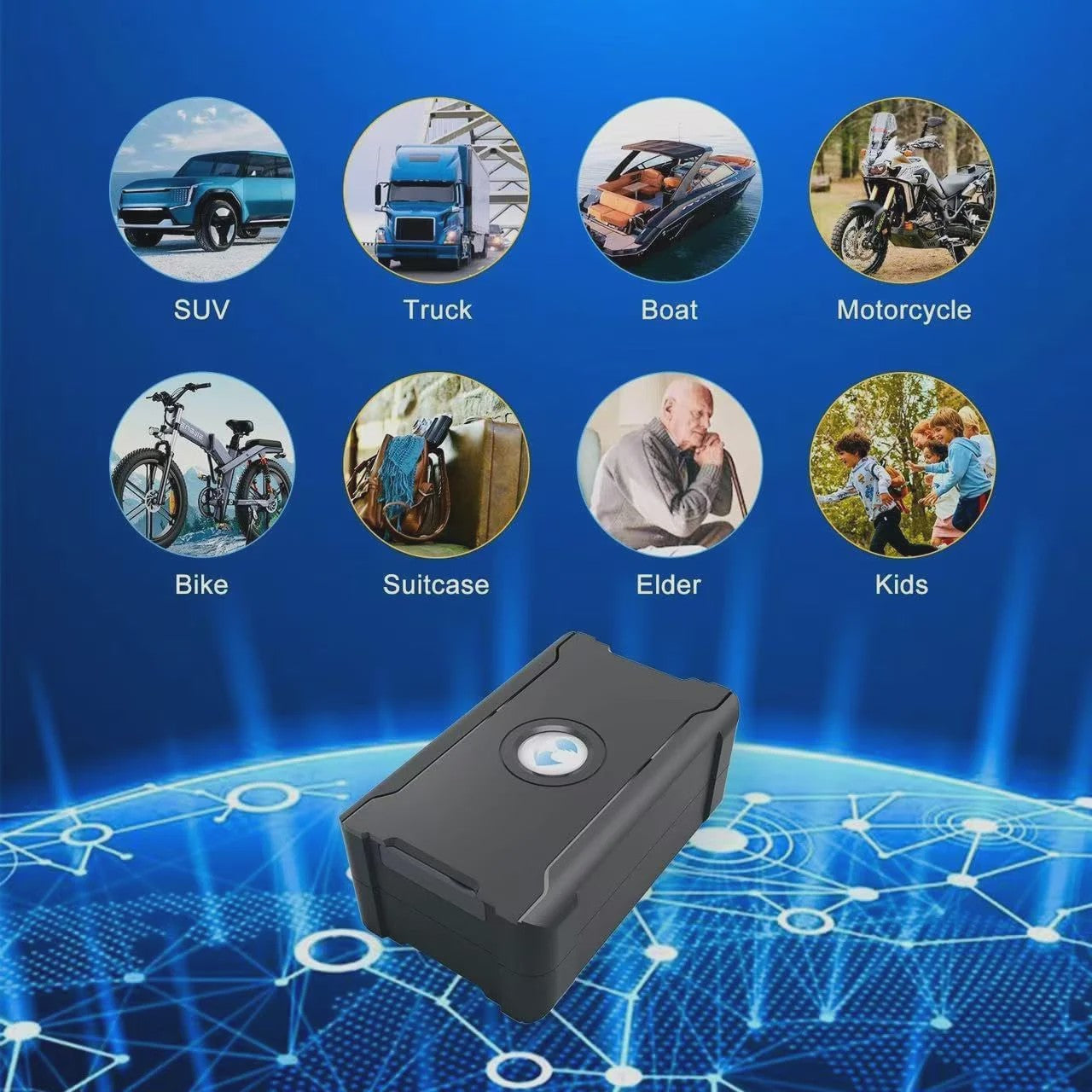 GPS Tracker Auto Anti-diefstal Real-time Locator met Geofence & Vibratie Alarm