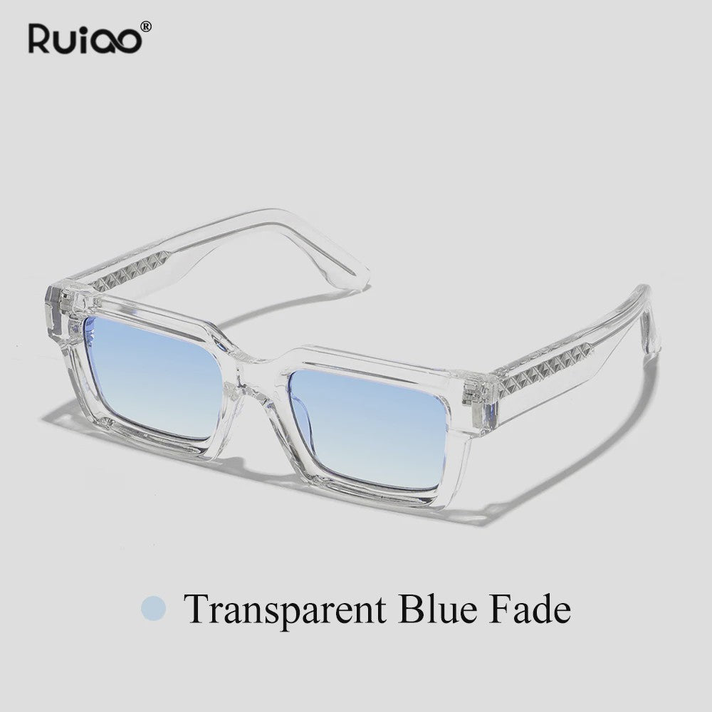Luxe Retro Zonnebril Dames Heren - Vierkant Rechthoekig Design, UV400 Bescherming