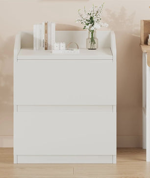 Nachtkastje met 2 Lades - Stijlvol Bijzetmeubel voor Slaapkamer & Woonkamer