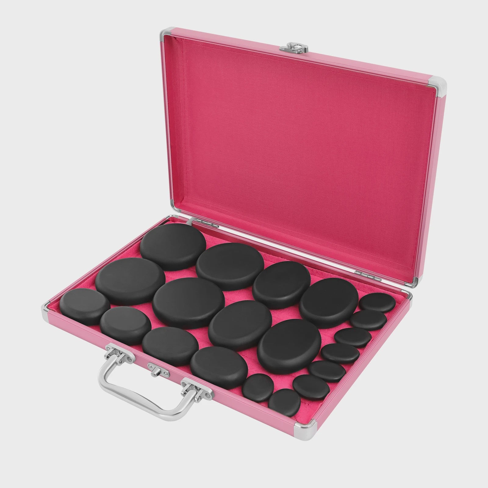 Hot Stone Massage Set met Verwarmer - 20 Stenen voor Ontspanning en Pijnverlichting