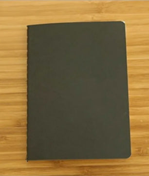 A6 Retro Notitieboek - Blanco Papier voor Tekenen, Schetsen en Schrijven - Zwart