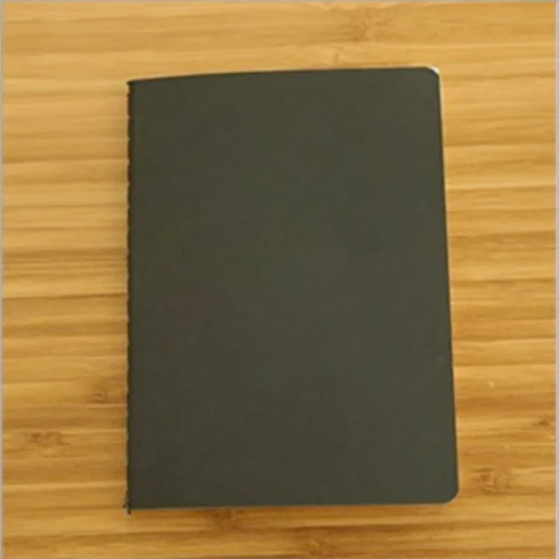 A6 Retro Notitieboek - Blanco Papier voor Tekenen, Schetsen en Schrijven - Zwart