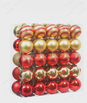 50x Kerstballen Set 4cm - Kleurrijke Kerstboom Decoratie voor Feestdagen & Huis