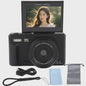 5K Digitale Camera met 75MP, 18x Zoom & 180° Flip Screen - Perfect voor Vlogs, YouTube & Selfies - WiFi