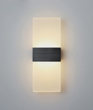Moderne LED Wandlamp Aluminium & Mat Acryl - Hotel Corridor, Slaapkamer