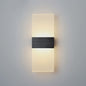 Moderne LED Wandlamp Aluminium & Mat Acryl - Hotel Corridor, Slaapkamer